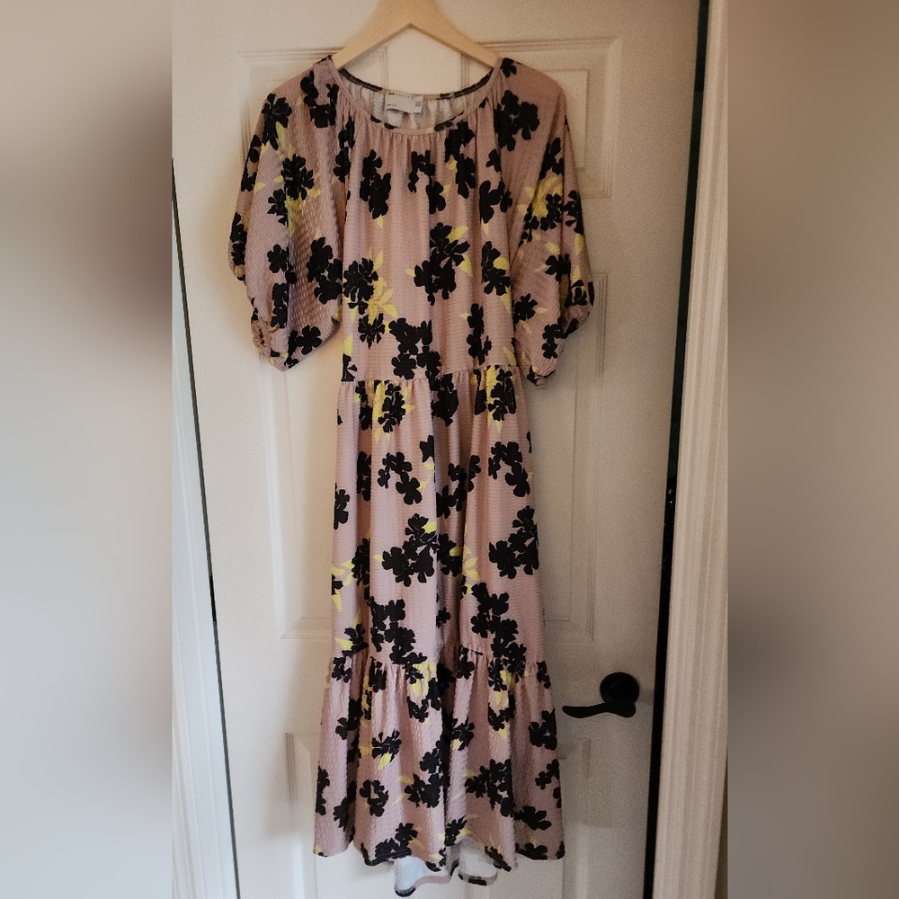 ASOS Design Textured Midi Smock Dress - Picture 5 of 6
